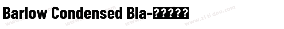 Barlow Condensed Bla字体转换